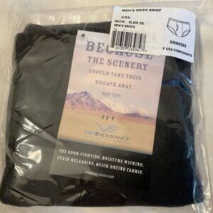 VisaEndurance Quick Dry Men’s Mesh Briefs Black Travel Underwear Moisture Wickin